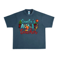 Midnight Navy santa s favorite teacher Urban Heavy Tee - JahusDesignShop