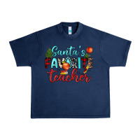 Navy santa s favorite teacher Urban Heavy Tee - JahusDesignShop