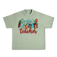 Oil Green santa s favorite teacher Urban Heavy Tee - JahusDesignShop