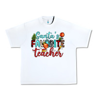 White santa s favorite teacher Urban Heavy Tee - JahusDesignShop
