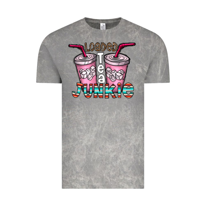 Loaded Tea Junkie Vintage Tee by CowhideDigitalArt | Teevron