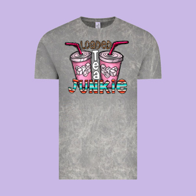 Loaded Tea Junkie Vintage Tee Designed By Cowhidedigitalart