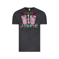 Vintage Black loaded tea junkie Vintage Tee - CowhideDigitalArt
