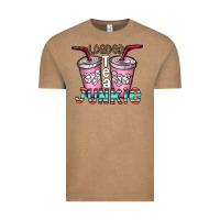 Vintage Coffee loaded tea junkie Vintage Tee - CowhideDigitalArt