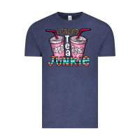 Vintage Denim loaded tea junkie Vintage Tee - CowhideDigitalArt
