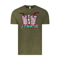 Vintage Olive loaded tea junkie Vintage Tee - CowhideDigitalArt