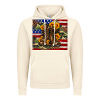 Vintage Artic Army USA lag leopard camouflage sunflower 20oz Vintage Hoodie - Neo Western