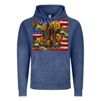 Vintage Denim Army USA lag leopard camouflage sunflower 20oz Vintage Hoodie - Neo Western