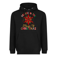 Black believe in the magic of christmas Heavyweight Hoodie - MaliasSmallBusiness