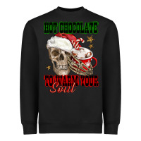 Black hot chocolate to warm your soul Heavyweight Sweatshirt - FaDigitalArtStudio