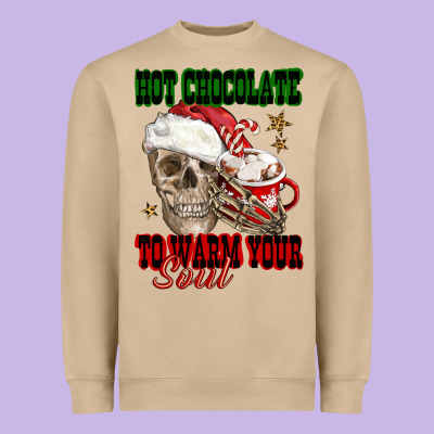 Hot Chocolate To Warm Your Soul Heavyweight Sweatshirt Designed By Fadigitalartstudio