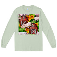 Matcha Mama And Baby Pig Long Sleeve Tee - BundleAndBundleShop