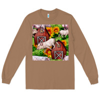 Toasted Coconut Mama And Baby Pig Long Sleeve Tee - BundleAndBundleShop