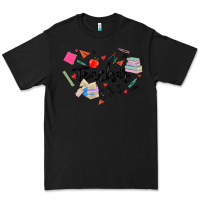 Black teacher heart Premium Tee - MaliasSmallBusiness