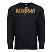 Black Mama Christmas lightning bolt Premium Sweatshirt - NancyCooperArtShop