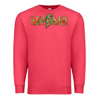 Cardinal Mama Christmas lightning bolt Premium Sweatshirt - NancyCooperArtShop