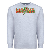 Heather Grey Mama Christmas lightning bolt Premium Sweatshirt - NancyCooperArtShop