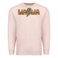 Pale Pink Mama Christmas lightning bolt Premium Sweatshirt - NancyCooperArtShop