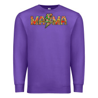 Purple Mama Christmas lightning bolt Premium Sweatshirt - NancyCooperArtShop