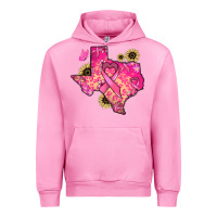 Fuchsia Pink Texas map Cancer Urban Hoodie - HowdyJamesFarm
