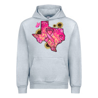 Heather Grey Texas map Cancer Urban Hoodie - HowdyJamesFarm