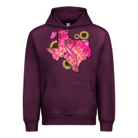 Mauve Wine Texas map Cancer Urban Hoodie - HowdyJamesFarm