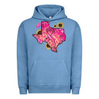 Pigment Pebble Blue Texas map Cancer Urban Hoodie - HowdyJamesFarm
