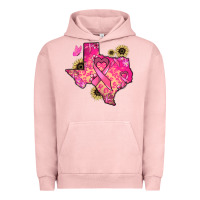 Pigment Salmon Texas map Cancer Urban Hoodie - HowdyJamesFarm