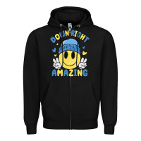 Black down right amazing Zipper Hoodie - MaliasSmallBusiness