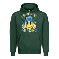 Sports Green down right amazing Zipper Hoodie - MaliasSmallBusiness