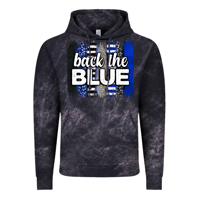 Back The Blue Brushstrokes Vintage Hoodie by Neo Western | Teevron