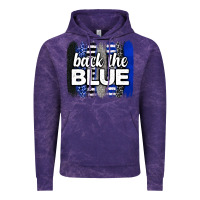 Cloud Purple Back the blue brushstrokes Vintage Hoodie - Neo Western