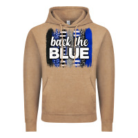 Vintage Coffee Back the blue brushstrokes Vintage Hoodie - Neo Western
