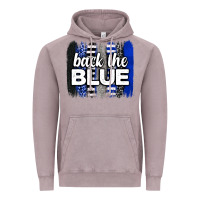 Vintage Zinc Back the blue brushstrokes Vintage Hoodie - Neo Western