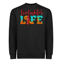 Black firefighter life Heavyweight Sweatshirt - HRA Design Shop