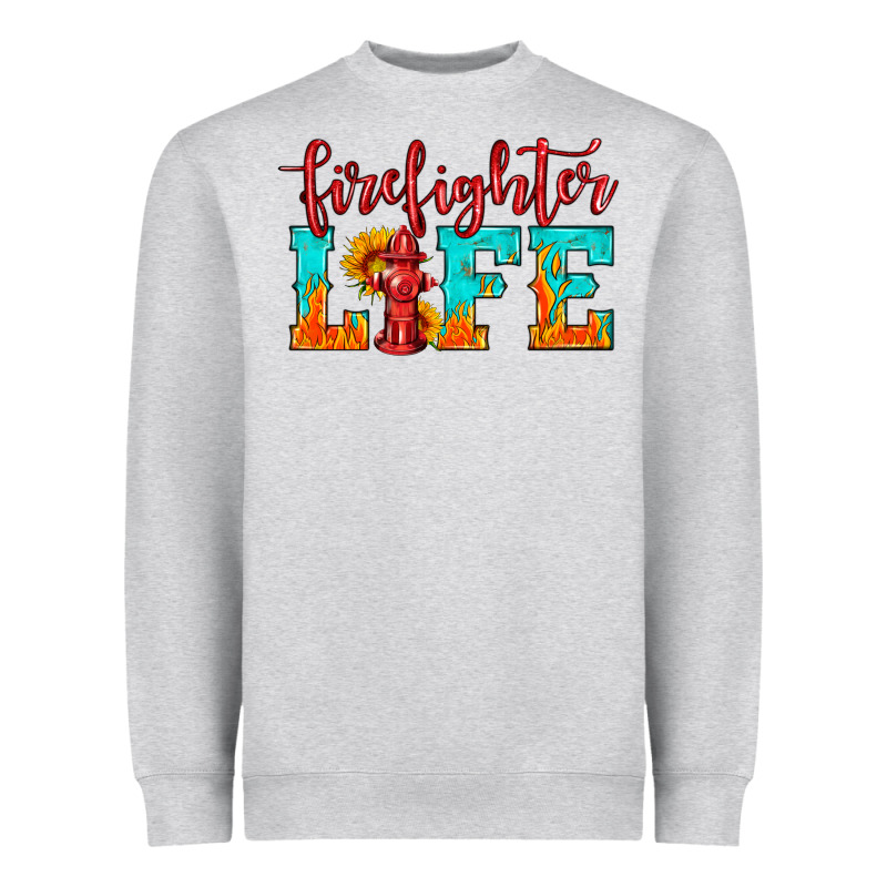 Firefighter Life Heavyweight Sweatshirt by HRA Design Shop | Teevron