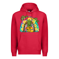 Cardinal pineapple rainbow Premium Hoodie - BarkalooDesign