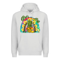 Dove Grey pineapple rainbow Premium Hoodie - BarkalooDesign