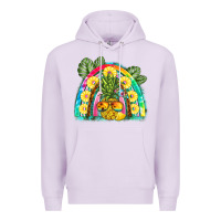 Lilac pineapple rainbow Premium Hoodie - BarkalooDesign