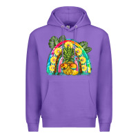 Purple pineapple rainbow Premium Hoodie - BarkalooDesign