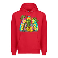 Red pineapple rainbow Premium Hoodie - BarkalooDesign