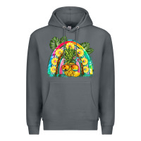 Rock pineapple rainbow Premium Hoodie - BarkalooDesign