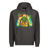 Smoke pineapple rainbow Premium Hoodie - BarkalooDesign
