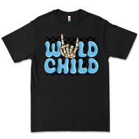 Black wild child blue skeleton Premium Tee - MaliasSmallBusiness