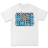 White wild child blue skeleton Premium Tee - MaliasSmallBusiness