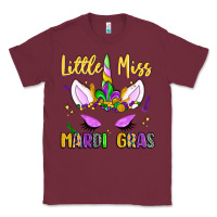 Burgundy little miss mardi gras Classic Tee - LillyAllenDesigns