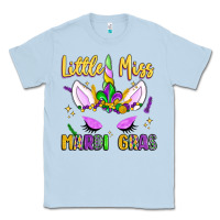 Dusty Blue little miss mardi gras Classic Tee - LillyAllenDesigns