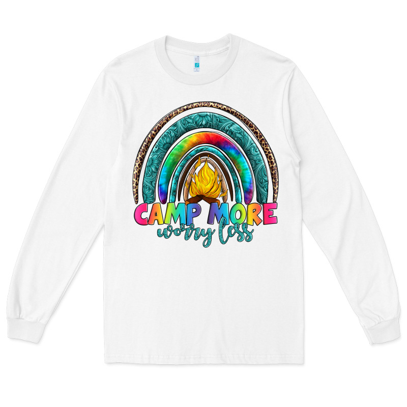Camp More Worry Less Long Sleeve Tee by Artiststas | Teevron