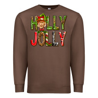 Chestnut Holly Jolly elf gnome Premium Sweatshirt - NancyCooperArtShop