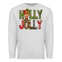 Dove Grey Holly Jolly elf gnome Premium Sweatshirt - NancyCooperArtShop